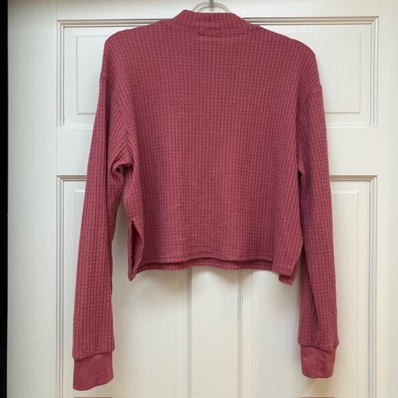 Project Social T dusty rose crop mock turtleneck size M - Picture 3 of 7